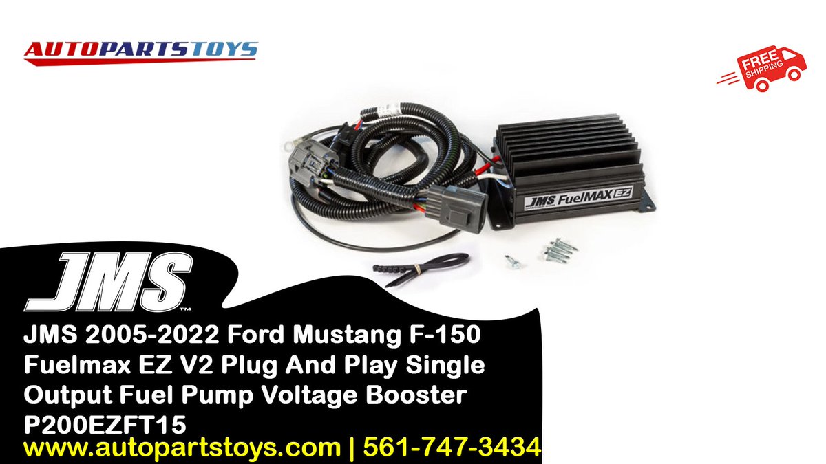 autopartstoys's tweet image. Upgrade your 2005-2022 Ford Mustang or F-150 with the JMS FuelMAX EZ V2 Plug &amp;amp; Play Voltage Booster 

Order now at autopartstoys.com or call 561-747-3434.

#JMSFuelMAX #FordPerformance #MustangMods #F150Upgrade #CarMods #PerformanceBoost #AutoPartsToys