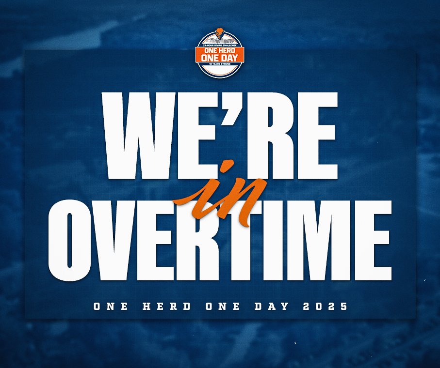 Bucknell Athletics (@bucknell_bison) on Twitter photo In honor of <a href="/Bucknell_MBB/">Bucknell MBasketball</a> breaking the NCAA record for most OT games in a season, we're going to OVERTIME on #OneHerdOneDay! You can still support our student-athletes for another three hours, until 1 p.m. ET. #rayBucknell 🔶🔷🦬
Donate Here: givecampus.com/x92rtj In honor of <a href="/Bucknell_MBB/">Bucknell MBasketball</a> breaking the NCAA record for most OT games in a season, we're going to OVERTIME on #OneHerdOneDay! You can still support our student-athletes for another three hours, until 1 p.m. ET. #rayBucknell 🔶🔷🦬
Donate Here: givecampus.com/x92rtj