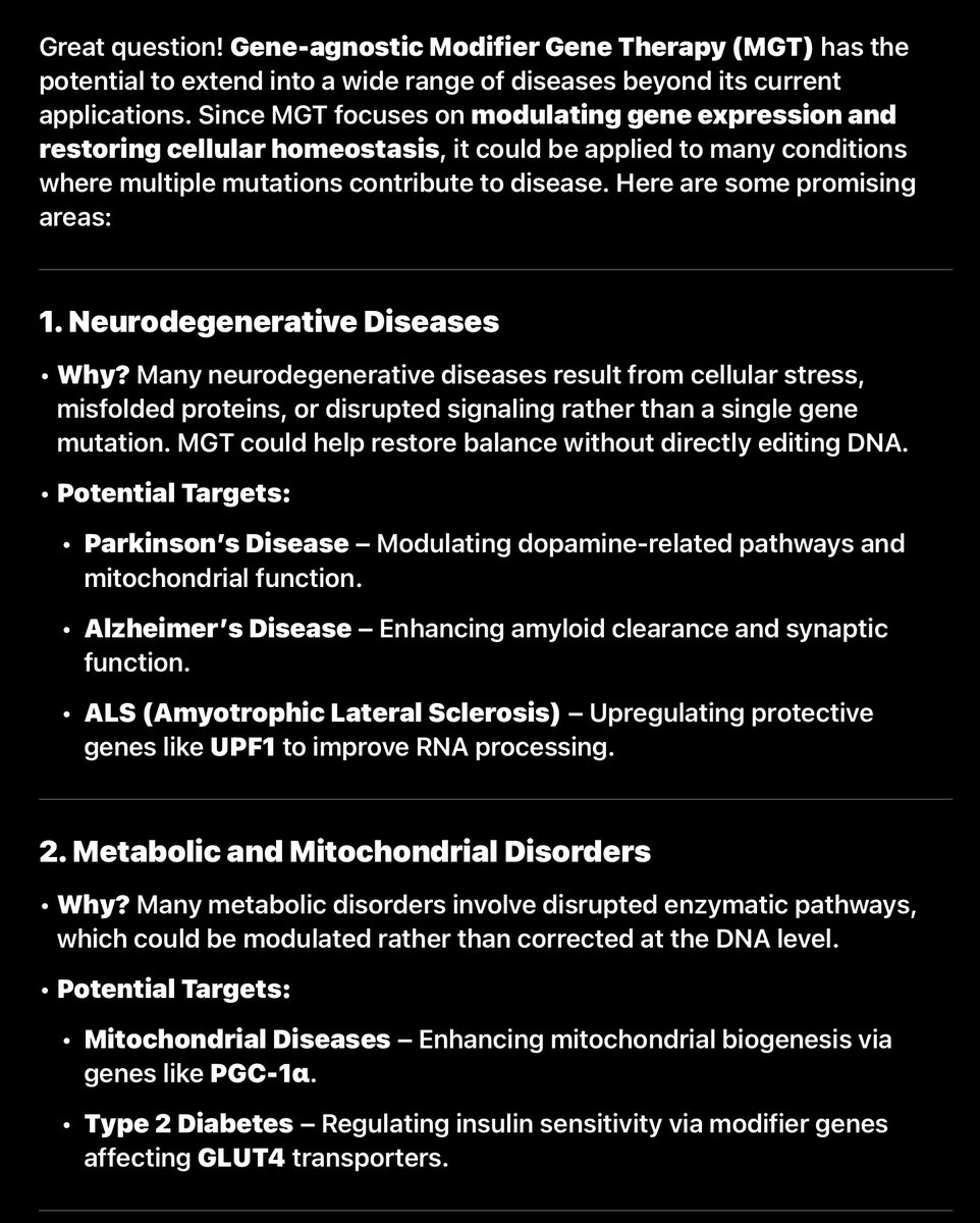 BRexNew's tweet photo. Each represents a potential treatable disease using Modifier Gene Therapy #MGT

What eventually could become a cornerstone scientifically proven mechanism of action that doesn’t interfere with the human genome ‘DNA’

#ModifierGeneTherapy #OCU400 #OCU410ST #OCU410GA #OCU200 $OCGN https://t.co/gb4xwCD6vr
