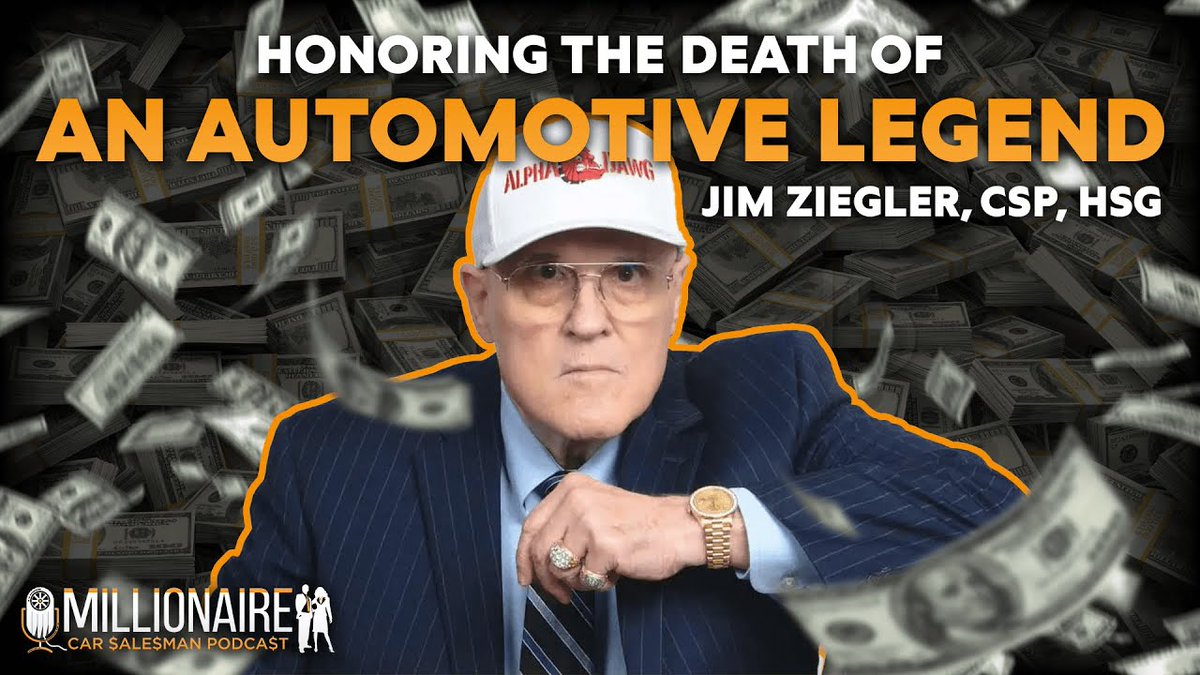 🕊️ In Memory of Jim “The Alpha Dawg” Ziegler, CSP, HSG 
The automotive industry has lost a true legend, but his wisdom, passion, and legacy will live on forever.

🎧 Watch &amp; Remember: zurl.co/73wVo

#JimZiegler #AutomotiveLegend #MCS #CarSales #AutoIndustry #AlphaDawg
