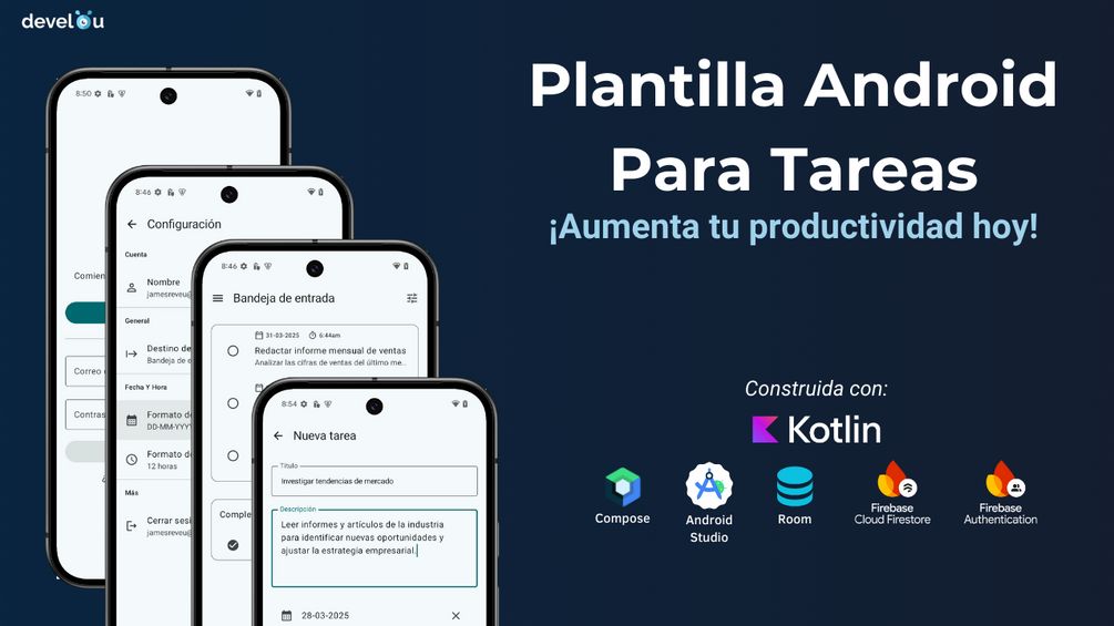 herprogramacion's tweet photo. Hola!
Hoy les traigo una nueva plantilla Android para la gestión de listas y tareas.
Si necesitas una base sólida para tu app y quieres ahorrar tiempo en el desarrollo, esta plantilla es ideal para ti.

(Usa el código SOLO_SEGUIDORES para descuento)

https://t.co/GVnsAIPP9c https://t.co/z7E7S6NFQt