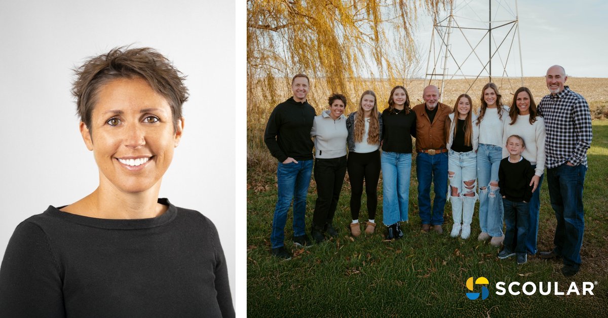 Scoular’s Melissa Norem can still spot the family #farm  from a distance with its steel bins &amp; windmill. The farm, like many, is going through a transition as her family looks ahead to when a member is no longer running it. Read our farm succession blog: scoular.com/blog/farm-succ…