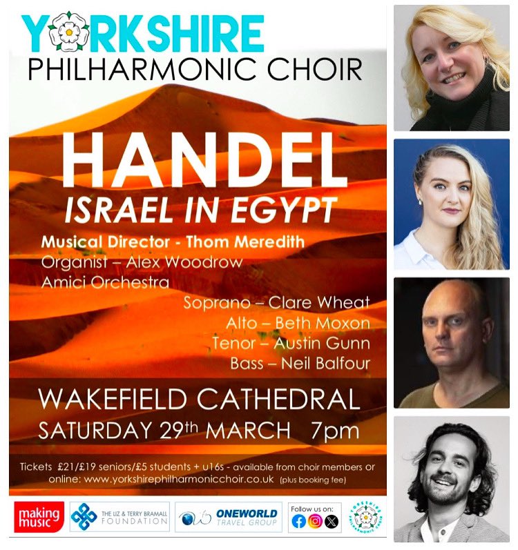 Yorksphilchoir's tweet image. This SATURDAY …
YPC will be performing Handel’s ‘Israel in Egypt’. The sheer scale of the work, with its double chorus and virtuosic demands on the singers, is breathtaking. It is a kaleidoscope of musical styles, showcasing Handel at his best.
yorkshirephilharmonicchoir.co.uk