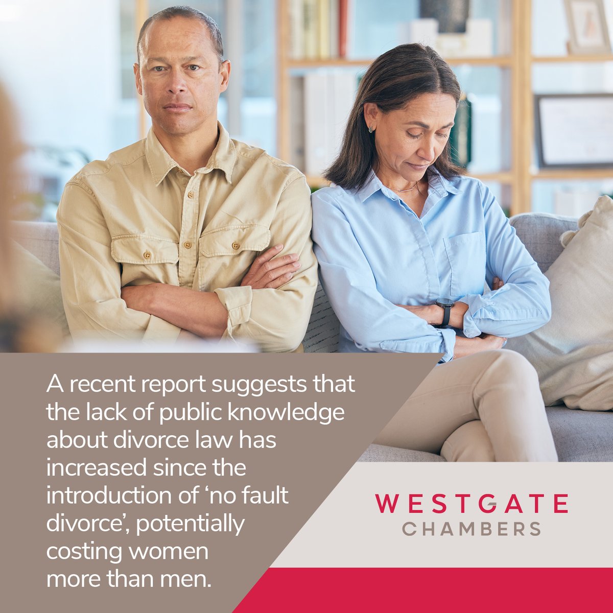 A recent report has highlighted a lack of public knowledge about the legal side of divorce could have increased since ‘no fault divorce’ was introduced and this could be costing women more than men. westgate-chambers.co.uk/blog/diy-divor…