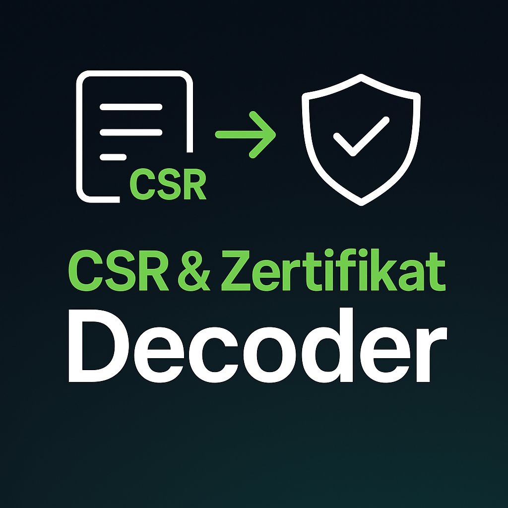 Einfaches Online-Tool zum Auslesen und Prüfen von Certificate Signing Requests (CSR) und SSL-Zertifikaten im PEM-Format. 

formality.de/csr-ssl-decoder

#FORMALITY #CSR #SSL #Security