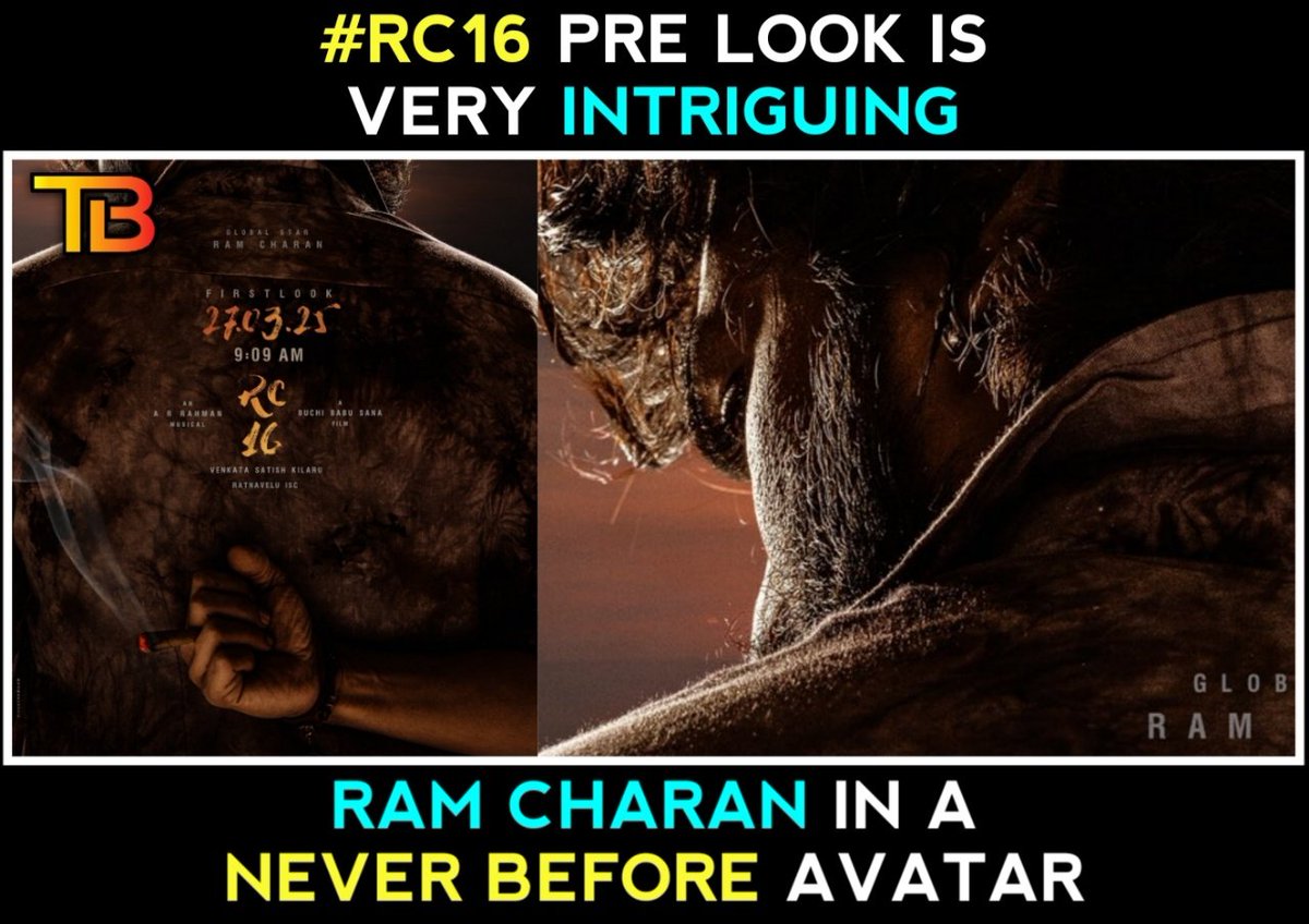 TBO_Updates's tweet photo. #RC16 #RamCharan #RC16FirstLook https://t.co/efdSOGjrYT