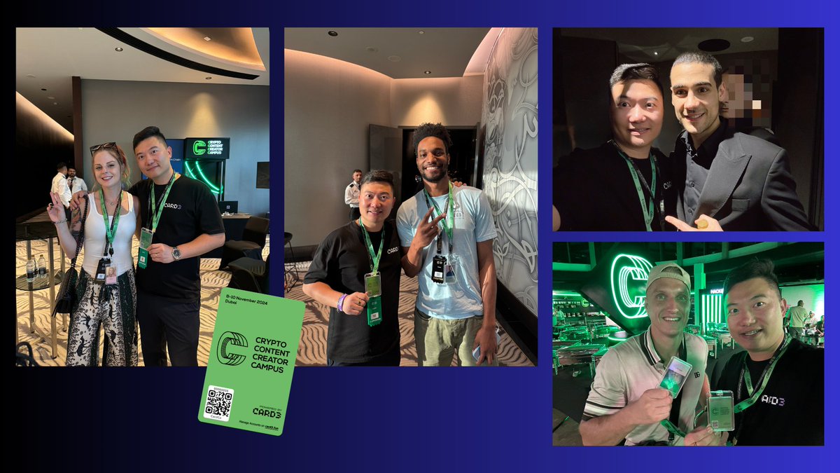 The inaugural <a href="/CCCCampus/">Crypto Content Creator Campus</a> in Dubai🇦🇪last Nov was a game-changer🤯
For the first time in Web3, world-renowned Web2 creators like <a href="/zachking/">Zach King</a> <a href="/Humphreytalks/">Humphrey Yang</a> <a href="/pandaboireal/">PANDA BOI</a> &amp; many more, joined forces with top Web3 KOLs, exchanging insights, bridging worlds, &amp; diving into crypto