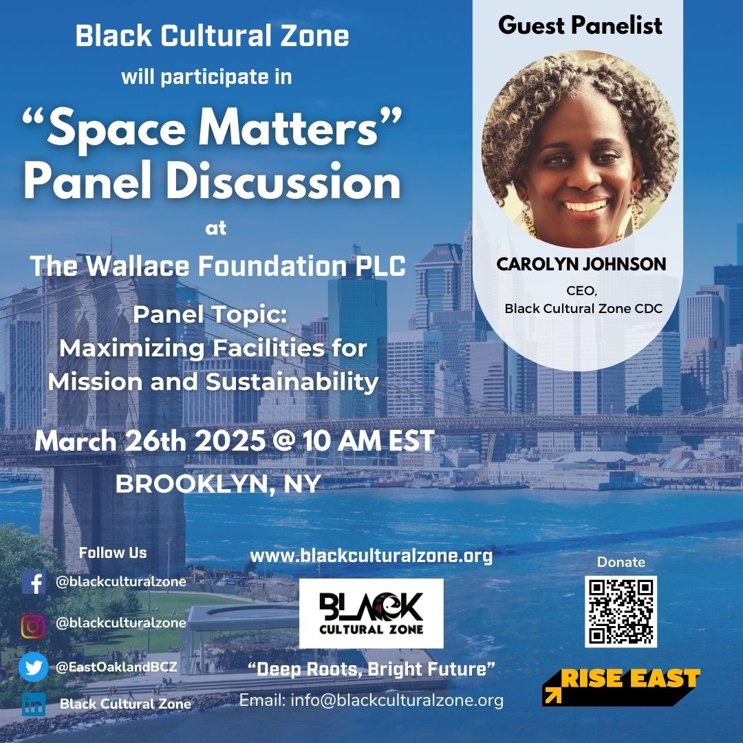 Join us on March 26 at 10 AM in Brooklyn for insights from CAROLYN JOHNSON, CEO of The Black Culture Zone! @the Wallace Foundation  Panel Discussion 💪🏾✨ #WallaceFoundation #BlackCultureZone #Leadership 🖤🤝Discussion