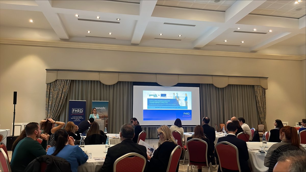 Our People and Change Advisory team and ESG Advisory team attended FHRD’s and Ganado Advocates’ Business Breakfast, where they explored key impacts of the #EUPayTransparencyDirective.

Please contact Eva Thangaraja Hruscova (ethangarajahruscova@kpmg.com.mt) to discuss further.