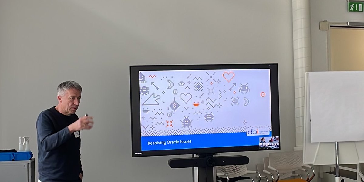 Alain Lacour (@alacourb) on Twitter photo Clemens Bleile talking about problem solving <a href="/SOUG_CH/">SwissOracleUserGroup</a> day #oracle #besharing Clemens Bleile talking about problem solving <a href="/SOUG_CH/">SwissOracleUserGroup</a> day #oracle #besharing
