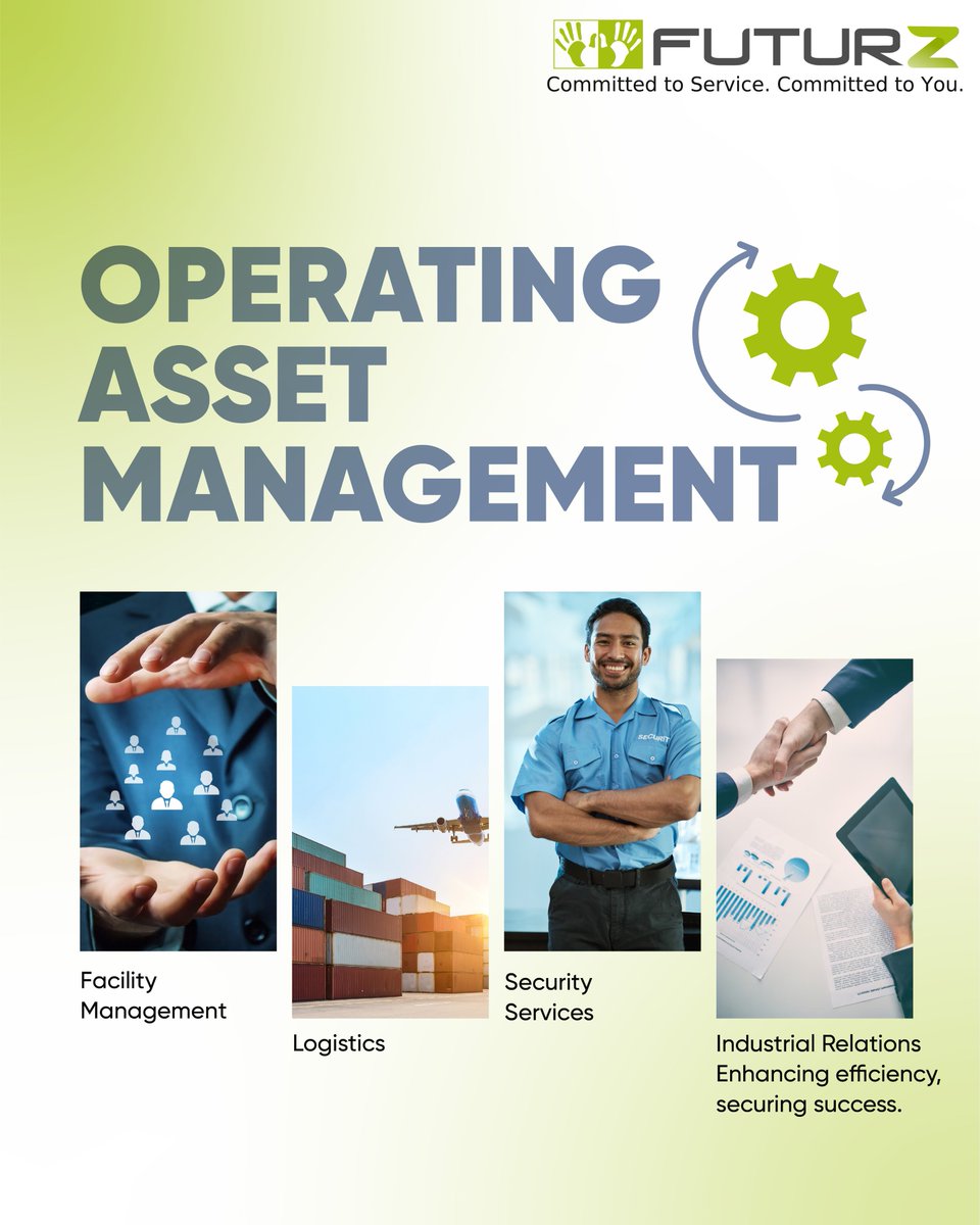 Futurz_group's tweet photo. Optimize your operations with Futurz Group's Operating Asset Management services.

Our expertise in Facility Management, Logistics, Security Services, and Industrial Relations ensures your assets are in capable hands.

Elevate your operational efficiency today!
.
.
#FuturzGroup https://t.co/KLqIrdH91y