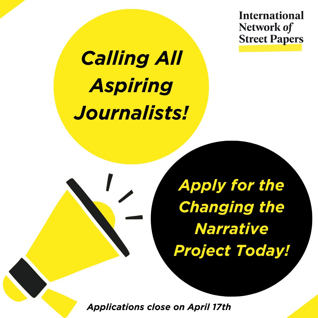 The deadline to apply for INSP's Changing the Narrative project is coming up, so apply soon!

We are looking for 10 Glasgow-based participants with experience of homelessness or poverty, who will receive journalism training in a friendly and supportive environment.
