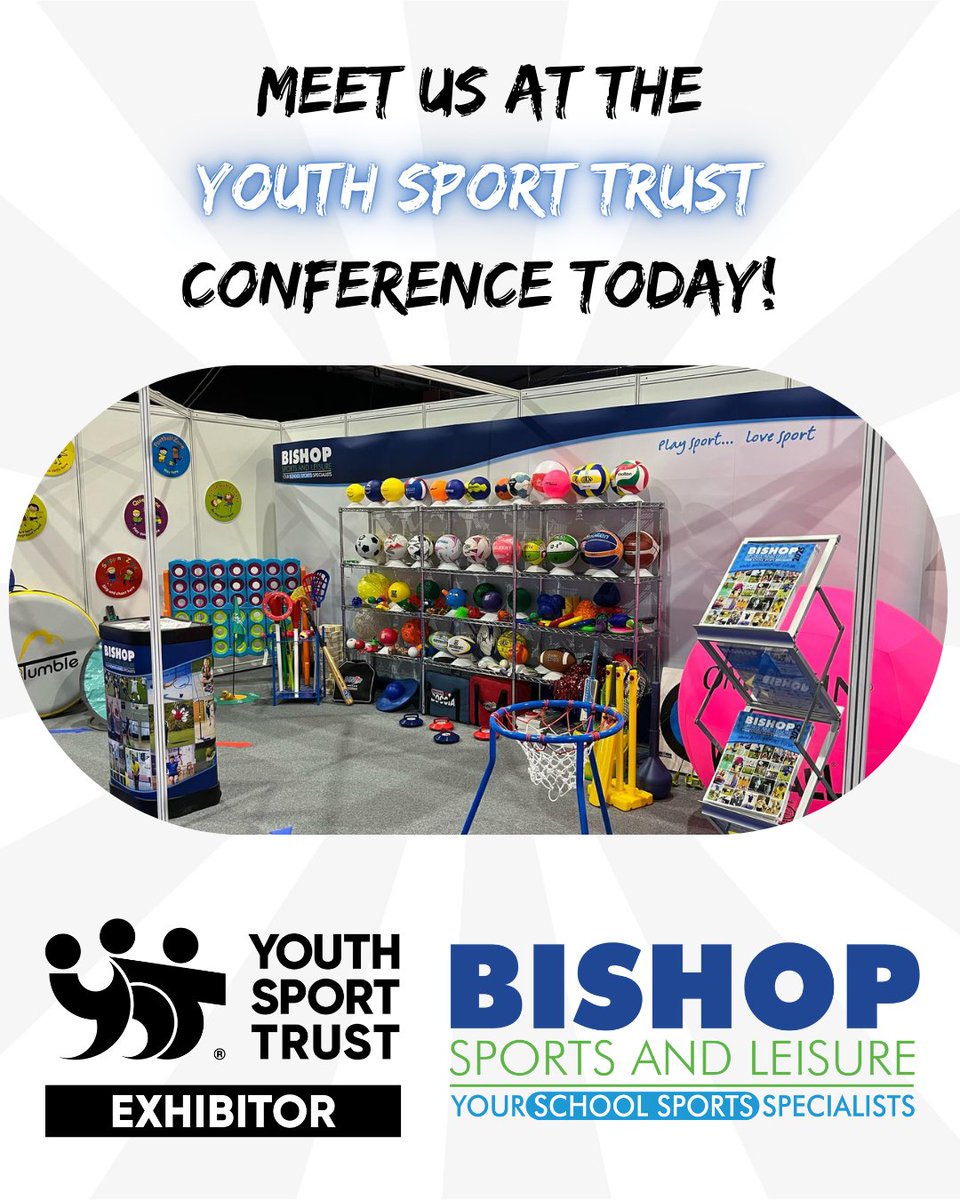 Bishop Sports (@bishopsport) on Twitter photo We’re live at the <a href="/YouthSportTrust/">Youth Sport Trust</a> Conference today!
If you’re attending, come find us in the exhibition area and say hello.
We’re here to talk all things PE and school sport.
#YSTConference #SchoolSport #PEForSchools We’re live at the <a href="/YouthSportTrust/">Youth Sport Trust</a> Conference today!
If you’re attending, come find us in the exhibition area and say hello.
We’re here to talk all things PE and school sport.
#YSTConference #SchoolSport #PEForSchools