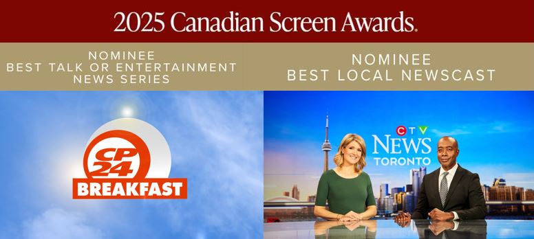 Congratulations to our <a href="/CP24/">CP24</a> &amp; <a href="/CTVToronto/">CTV News Toronto</a>  Canadian Screen Award nominees!
