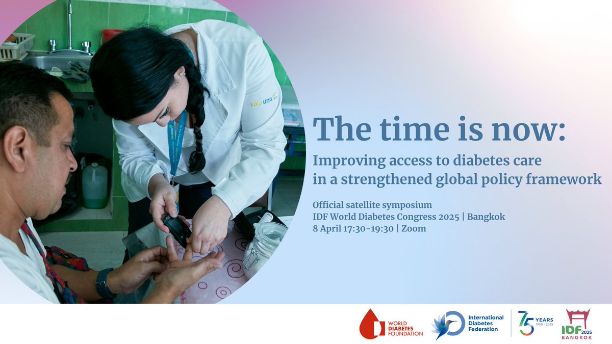 Int. Diabetes Fed. (@intdiabetesfed) on Twitter photo #IDF2025 - Join the livestream of our symposium with <a href="/WorldDiabetesF/">World Diabetes Foundation</a> on 8 April. Experts will discuss civil society’s role in national #diabetes/NCD programmes & key priorities for the UN High-Level Meeting on NCDs. Register now: us06web.zoom.us/webinar/regist… #IDF2025 - Join the livestream of our symposium with <a href="/WorldDiabetesF/">World Diabetes Foundation</a> on 8 April. Experts will discuss civil society’s role in national #diabetes/NCD programmes & key priorities for the UN High-Level Meeting on NCDs. Register now: us06web.zoom.us/webinar/regist…