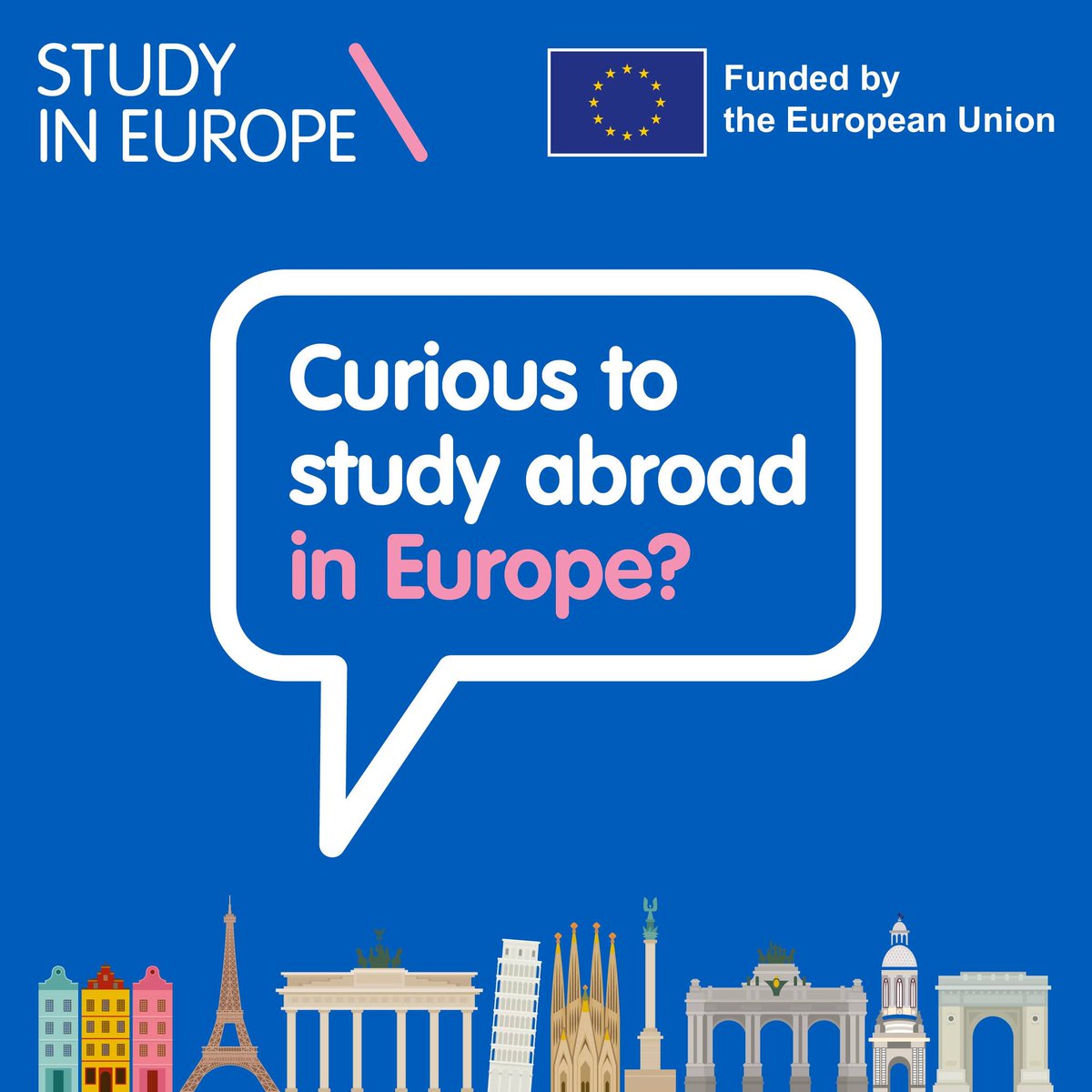 Welcome to the Study in Europe Fair at the Sarit Expo Centre on Saturday, 5th April 2025, from 10:30 am to 5 EAT.
37 universities and institutions from 9 European countries are eager to meet you!

Register: africastudentfair.com/#rec551472765
Exhibitor catalogue: exhibitorcatalogue.com/study-in-europ…..
