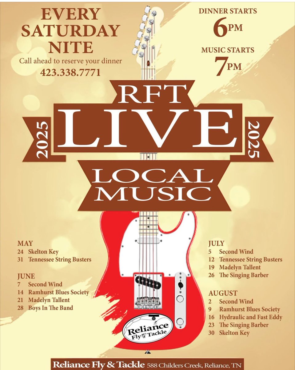 SkeltonKey1's tweet photo. Make plans to come see the band at Reliance Fly N Tackle May 24th #SkeltonKey1 #SkeltonKeyBand #Reliance https://t.co/xGO6pcrocE