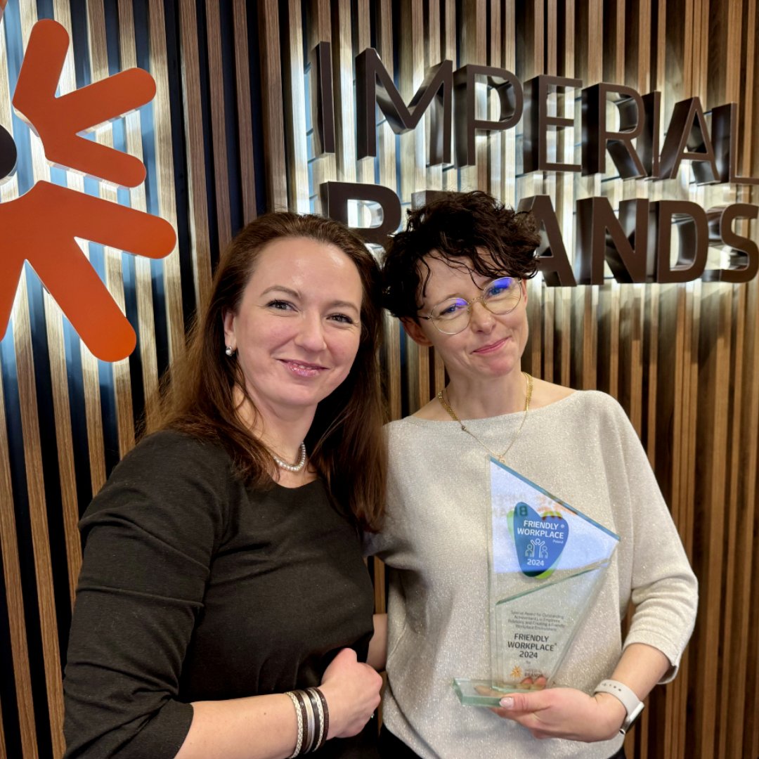 HeydrexGateway's tweet photo. Authentic and Inclusive. The multicultural community of Imperial Brands Trading Polska has been honored with the "Friendly Workplace" certification.  https://t.co/OFhknh7zqC @ImperialBrands https://t.co/Hg56RXS8d9