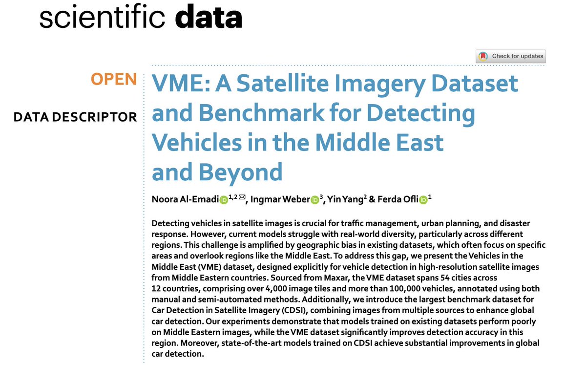 If detecting vehicles in high-resolution satellite images is your thing, then this research is for you!

nature.com/articles/s4159…