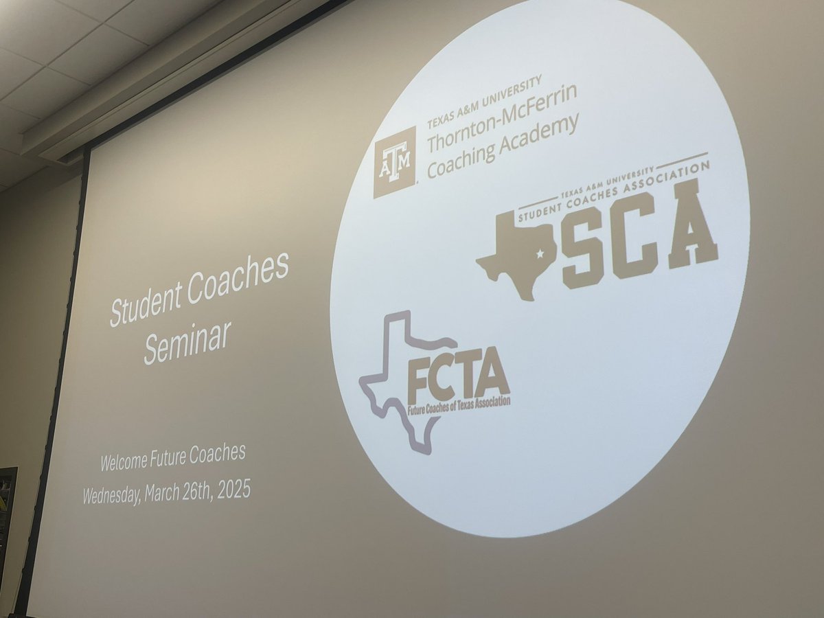 CHighFB's tweet photo. Growing the profession today at the @TMCACoaches Student Seminar! It’s gonna be a great day! #GrowMoreCoaches https://t.co/3ZsyzEz9CU