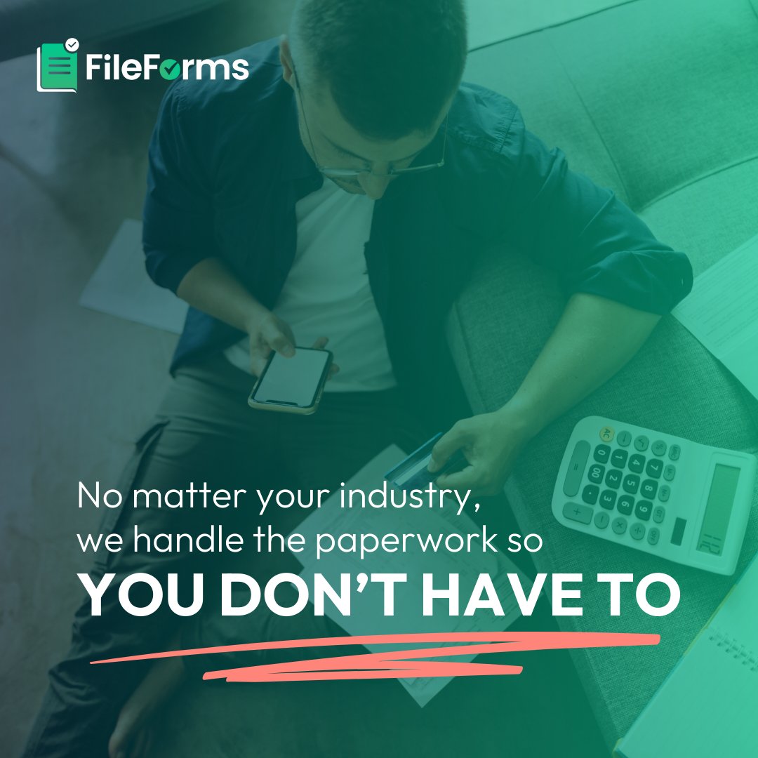 💼 Who does FileForms serve?

✅ Small businesses &amp; startups
✅ Law firms &amp; legal pros
✅ Corporations &amp; enterprises

No matter your industry, we handle the paperwork for you.

📂 Stay compliant, stay focused: fileforms.com/who-we-serve/