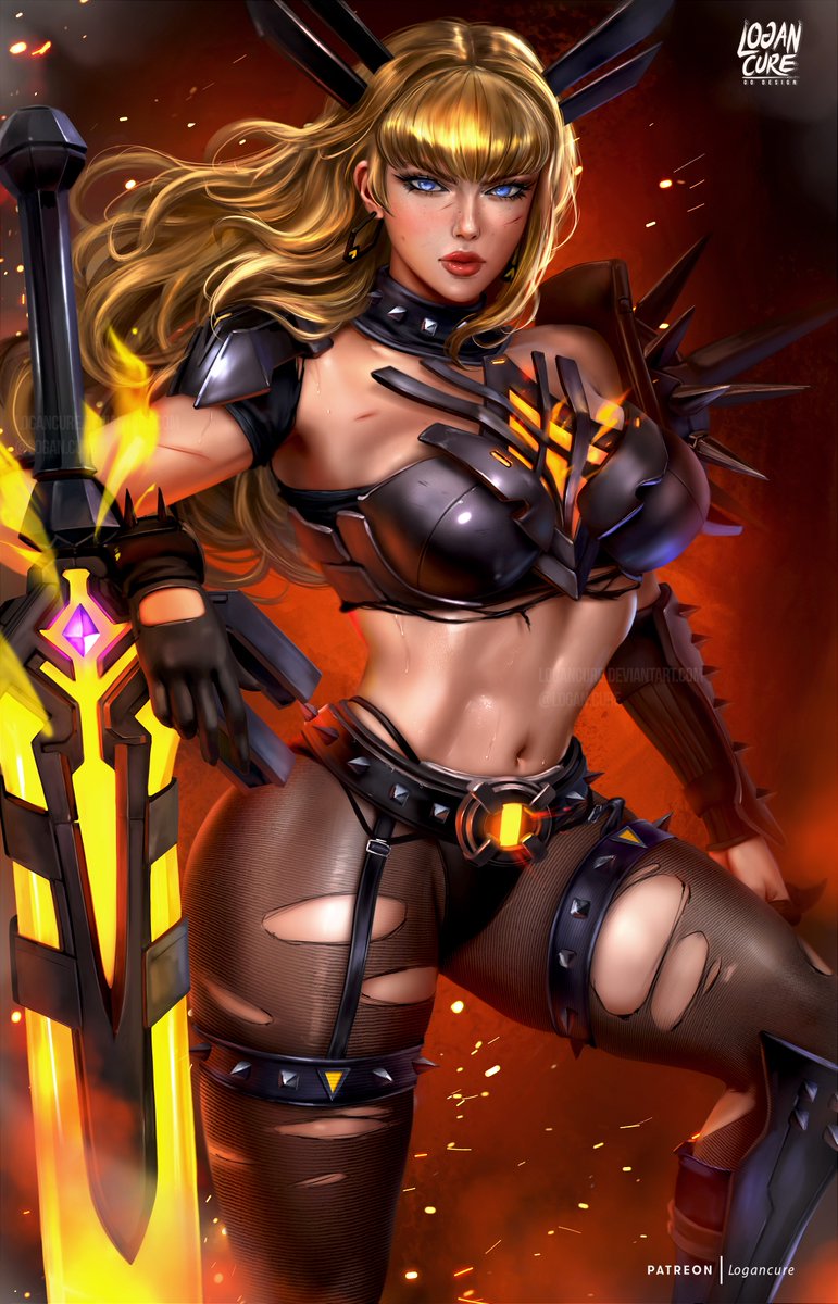 Logancure's tweet photo. My Magik fanart from #MarvelRivals https://t.co/a3BzUa7XOn