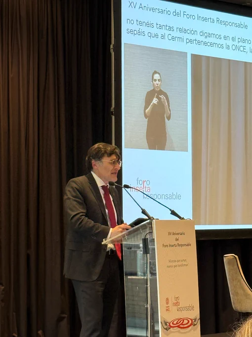 Fotografía de Alberto Durán, vicepresidente ejecutivo de Fundación ONCE