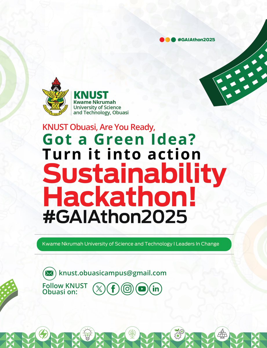 Ideas like yours are what will shape Africa’s future of eradicating its environmental challenges.

#GAIAthon2025 is here with an opportunity for you to pitch those incredible sustainable ideas for the ultimate prize. Ready?