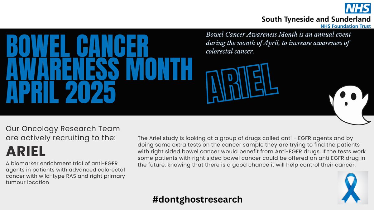 South Tyneside & Sunderland Research & Innovation (@ri_stsft) on Twitter photo It's Bowel Cancer Awareness Month, big shout out to our outstanding oncology research team who are actively recruiting to studies in this area.
<a href="/STSFTrust/">South Tyneside and Sunderland NHS Foundation Trust</a> <a href="/bowelcanceruk/">Bowel Cancer UK</a> It's Bowel Cancer Awareness Month, big shout out to our outstanding oncology research team who are actively recruiting to studies in this area.
<a href="/STSFTrust/">South Tyneside and Sunderland NHS Foundation Trust</a> <a href="/bowelcanceruk/">Bowel Cancer UK</a>