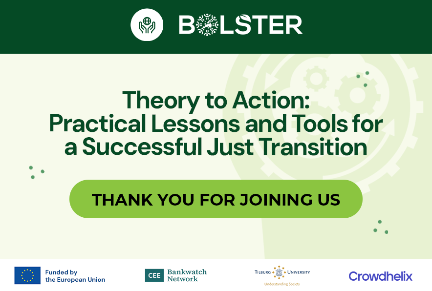 And that's a wrap🎉

Thank you to all who attended our #JustTransition event with <a href="/BOLSTER_EU/">BOLSTER</a>, our guest speakers &amp; everyone who made the event possible🚀

At the event, experts &amp; practitioners shared real solutions for building equitable and collaborative transition processes.