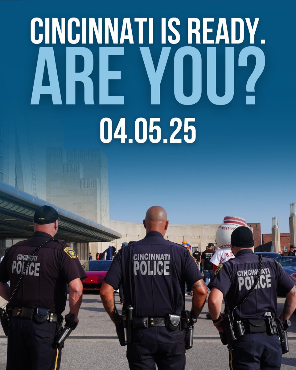 CincyPD's tweet image. Mark your calendar! 📅Applications for the next Cincinnati Police recruit class will open on April 5!
Becoming a police officer is more than just a job, it's a career. If you're ready for the next step, we encourage you to apply.
joincincypd.com