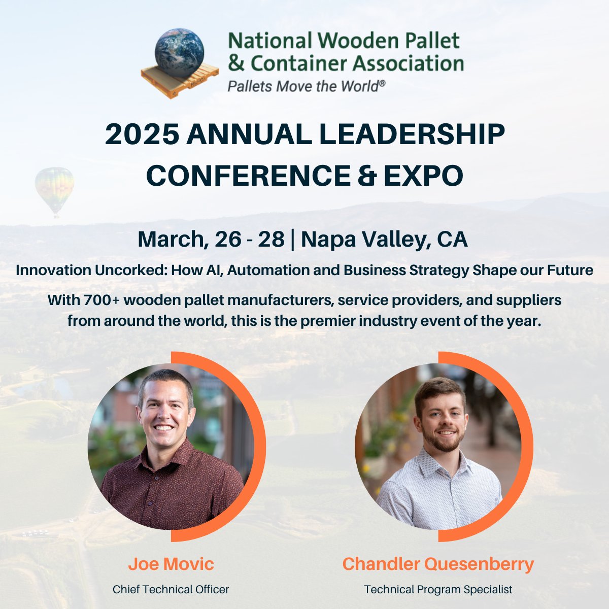 We’ve officially arrived in Napa for the 2025 <a href="/nwpca/">National Wooden Pallet & Container Association</a>  Annual Leadership Conference! This event is always a highlight of our year and allows us to connect with our pallet manufacturing partners and explore the future of our industry together. #NWPCA2025