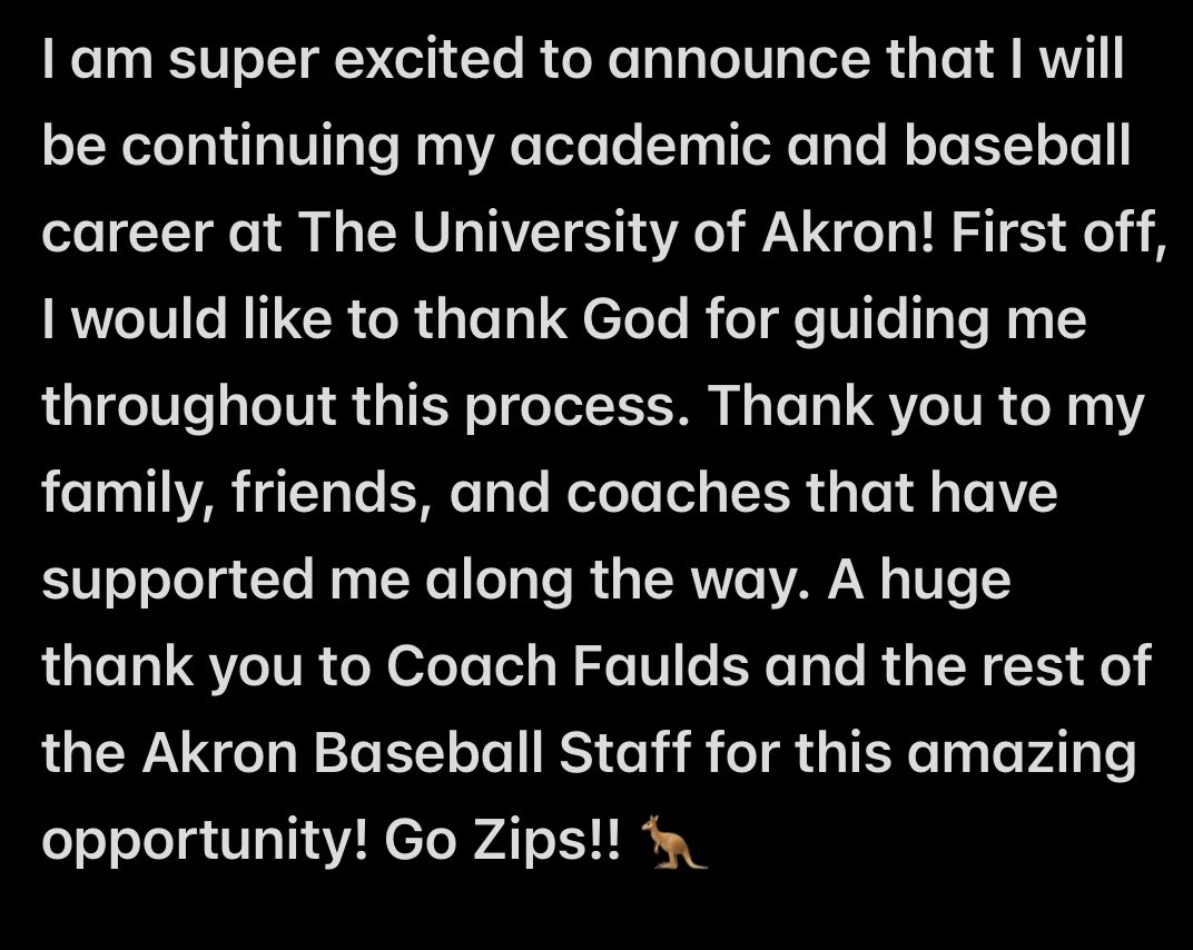 Anden Bender (@andenbender) on Twitter photo Committed! Go Zips 🦘🦘
<a href="/ZipsBB/">Akron Zips Baseball</a> <a href="/Revere_Baseball/">Minutemen Baseball</a> <a href="/CoachDeBord/">Aaron DeBord</a> <a href="/H24Longhorns/">H24 Longhorns</a> Committed! Go Zips 🦘🦘
<a href="/ZipsBB/">Akron Zips Baseball</a> <a href="/Revere_Baseball/">Minutemen Baseball</a> <a href="/CoachDeBord/">Aaron DeBord</a> <a href="/H24Longhorns/">H24 Longhorns</a>