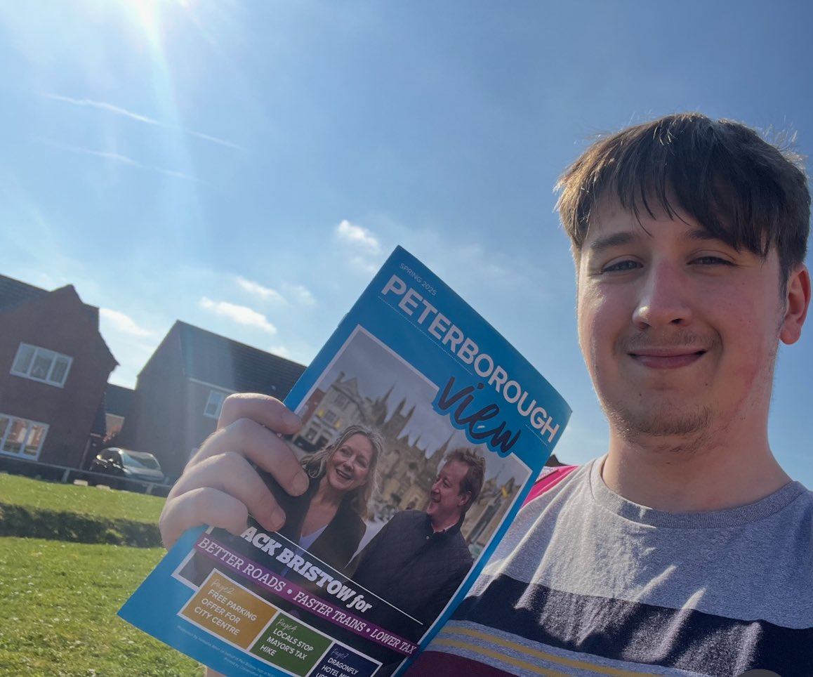 JackRobertPenny's tweet photo. A absolutely marvellous day to be out leafleting for @paulbristow79 beautiful weather and fantastic receptions from the few people I spoke to. Paul will be a fantastic champion for the region ! https://t.co/vchiqGMKSl