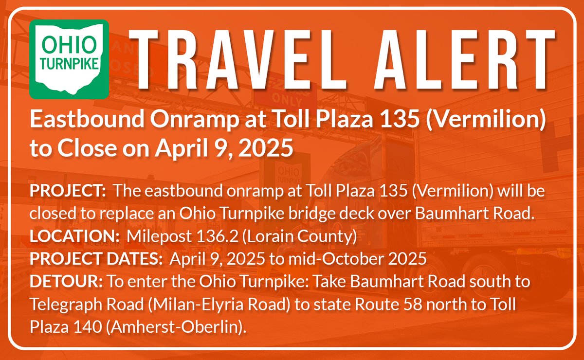 Ohio Turnpike (@ohioturnpike) on Twitter photo 