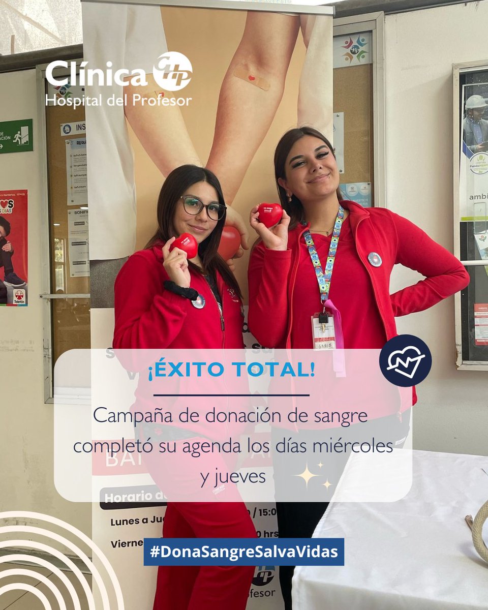 clinicadelprofe's tweet photo. 🩸Campaña de #DonacióndeSangre fue un éxito en #CHP 🤩

📲Más información en https://t.co/aazJw5QdRV https://t.co/Sb347YvpY5