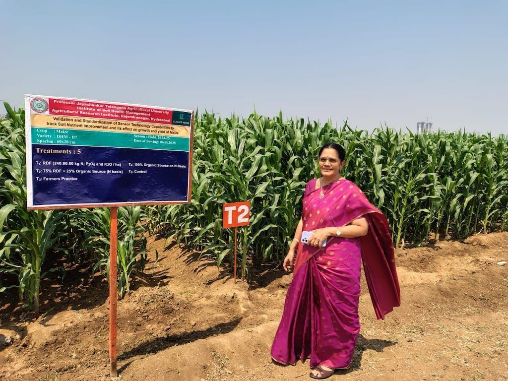 climatesense_io's tweet photo. Developments are underway at Telangana State Agricultural University! Climate Sense is happy to announce the launch of a cutting-edge Sensor Validation and Correlation Project aimed at enhancing agricultural productivity and precision farming. https://t.co/egcx9xOj6y