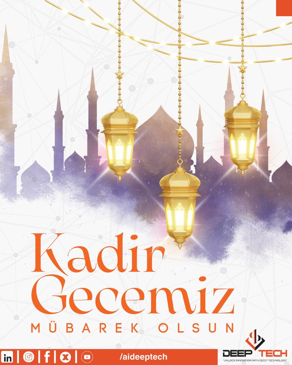 Kadir Gecemiz Mübarek Olsun… #KadirGecesi #aideeptech