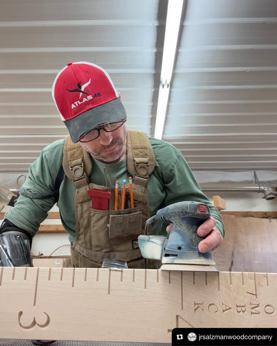 atlas46llc's tweet image. Another day at the office.                           #woodworker #woodcompany #woodworking #veteran #veteranmade #woundedwarrior #usamade #atlas46gear #toolapron