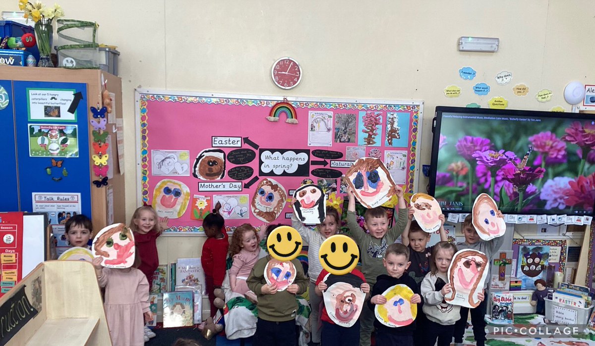 The Hungry Caterpillars have been thinking about their mummies this week because it is Mother’s Day on Sunday. The children have been talking about why they love their mums so much and creating wonderful cards, drawings and paintings.❤️😁