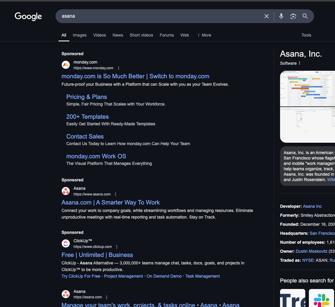 code_wonders's tweet image. Lmaoo love me a competition, google has bastardized ads so much that results are matching the highest bidders and bidders bid on oppositions keywords.