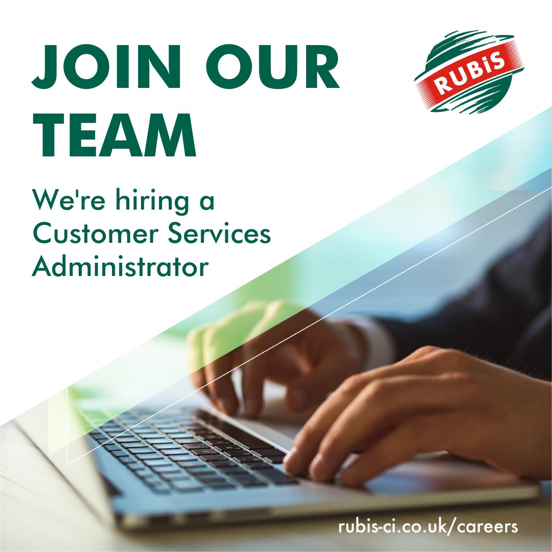 We're looking for a Customer Service Administrator to join our busy #CustomerServices department in #Jerseyci 👉 rubis-ci.co.uk/careers/

#jobs #rubisci