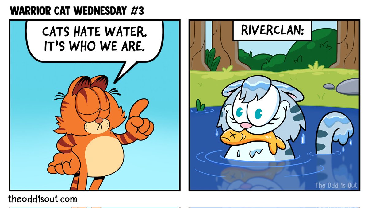 theodd1sout's tweet photo. WAKE UP! ITS WARRIOR CAT WEDNESDAY 🎣🐈 https://t.co/L0YEeWwWy0