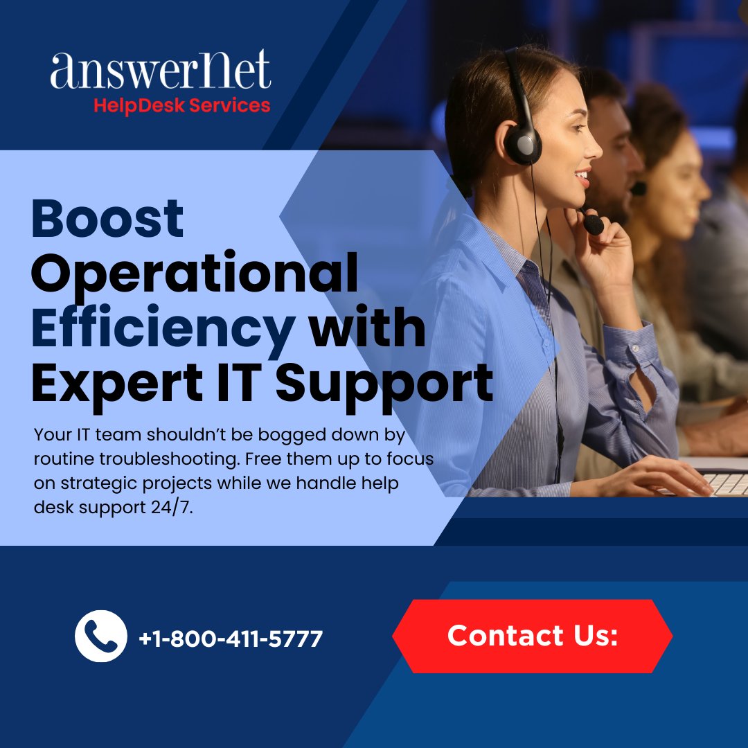 AnswerNet's tweet image. Work smarter, not harder! Let us take care of IT support so your team can focus on growing your business. #AnswerNet #HelpDesk #HelpDesksolutions  #PreventDowntime #BusinessContinuity #FirstCallResolution #HelpDeskExperts #ITEfficiency #TechSupport
answernet.com/solutions/inbo…