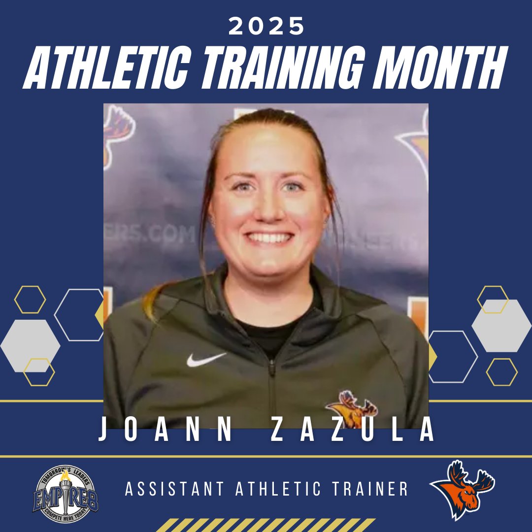Next up we have Assistant Athletic Trainer Joann Zazula! Zazula handles men's soccer, women's ice hockey and women's lacrosse at Utica. Thanks for all you do!

#E8 #E8Proud #LeadersCompeteHere #WhyD3