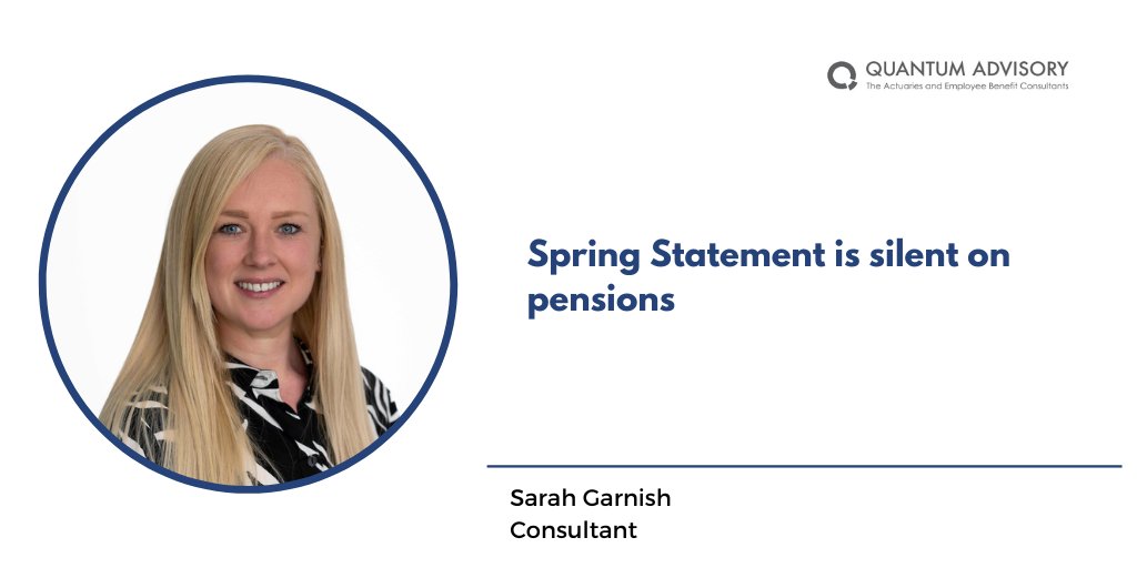 While today’s Spring Statement was silent on pensions, the country will see many of the changes made in the Autumn Budget coming into effect from April 2025.

Read more: quantumadvisory.co.uk/quantum-press/…