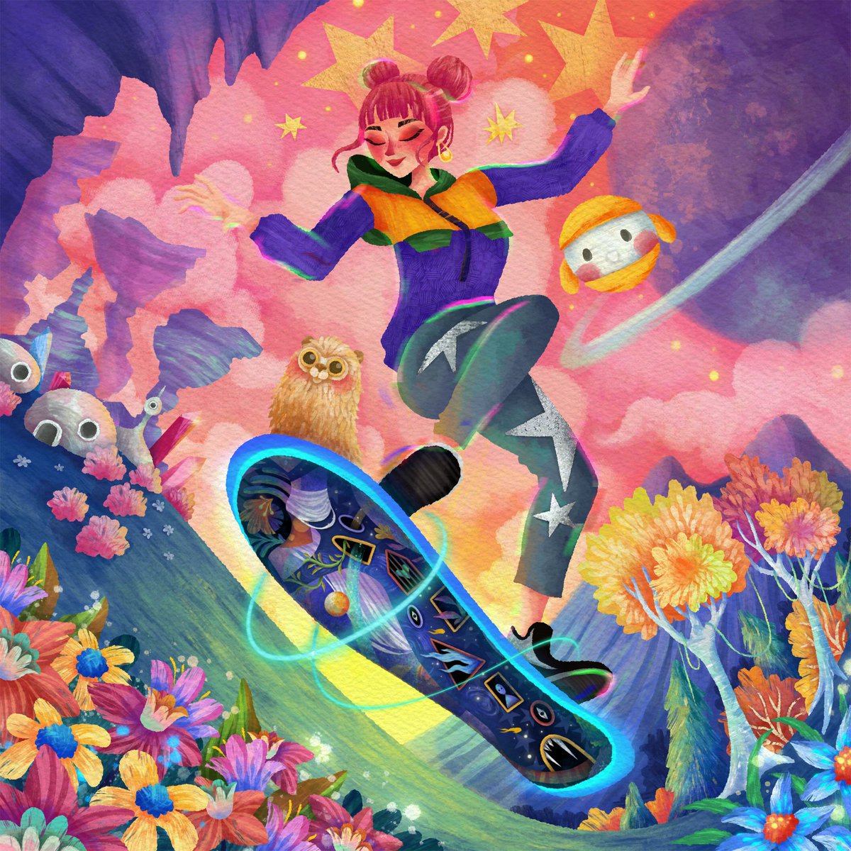 holakanola's tweet photo. GM ✨
My debut artwork for @youmio_ai community on @SNGLR_io is now live, woohoo ❤️

“Dreamscape Rider”
Open Editions- $4.99/mint (on ETH)
7 days to mint 🔥

Link below ⬇️⬇️
. https://t.co/OqNpRdr7e5