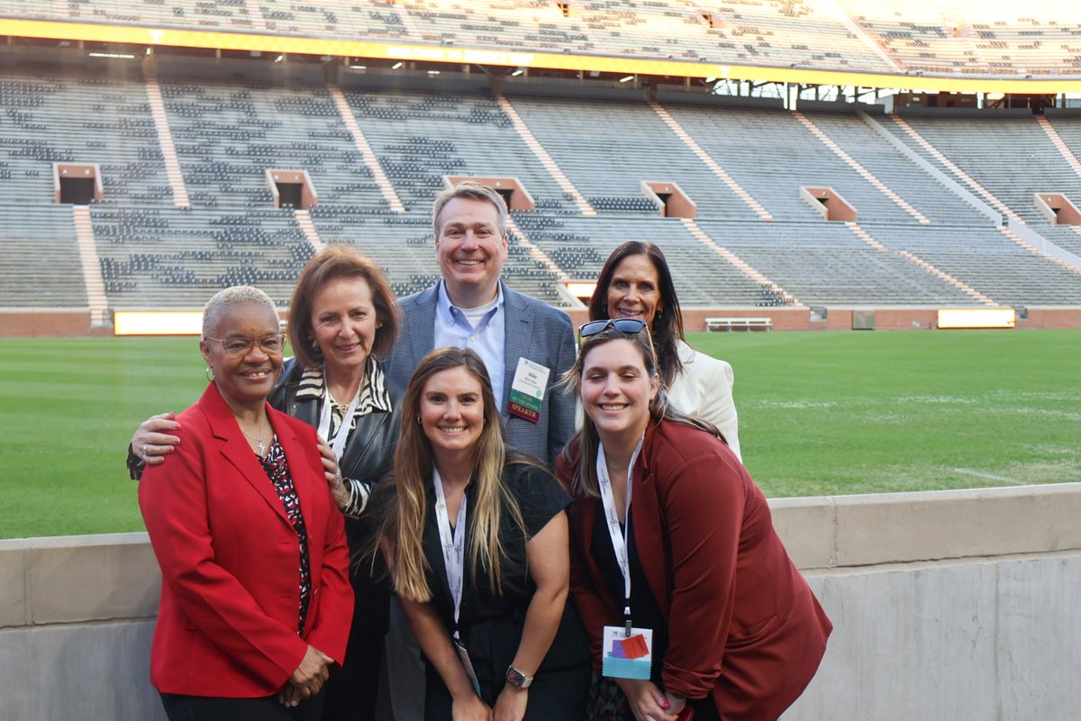 educateknox's tweet photo. The KEF staff had a fantastic time at the #ImpactED25 opening reception at Neyland Stadium last night! Excited and ready to dive into Day 2 of the National Association of Education Foundations National Conference! #NAEF https://t.co/2wKz80fFs5