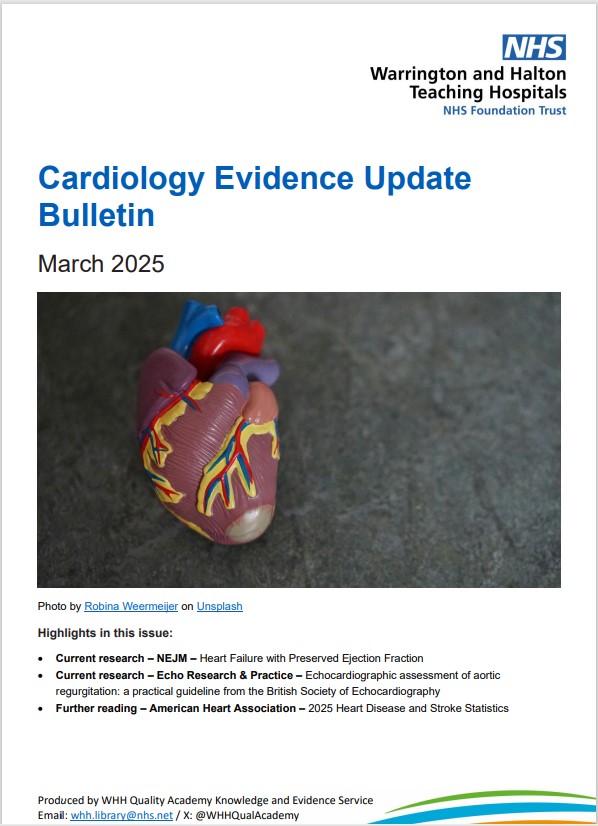 WHHQualityAcademy (@whhqualacademy) on Twitter photo Our latest Cardiology Evidence Update Bulletin โ March 2025 - is now available. WHH staff click on bit.ly/4j9hUwl or email whh.library@nhs.net for a copy to be sent to your Inbox. Tell us how you have used our bulletins - bit.ly/4gIysec Our latest Cardiology Evidence Update Bulletin โ March 2025 - is now available. WHH staff click on bit.ly/4j9hUwl or email whh.library@nhs.net for a copy to be sent to your Inbox. Tell us how you have used our bulletins - bit.ly/4gIysec
