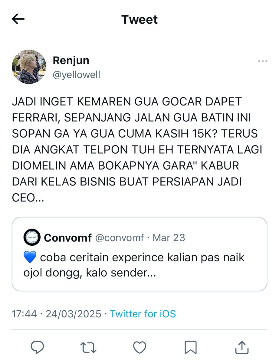 jicunggg's tweet photo. Jaemren few tweets au

; nyeritain experience yang berujung jadian, tapi ternyata ada plot twist dibalik itu. https://t.co/favCbxnLGo